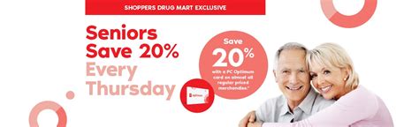 shoppers drug mart seniors discount age 55.